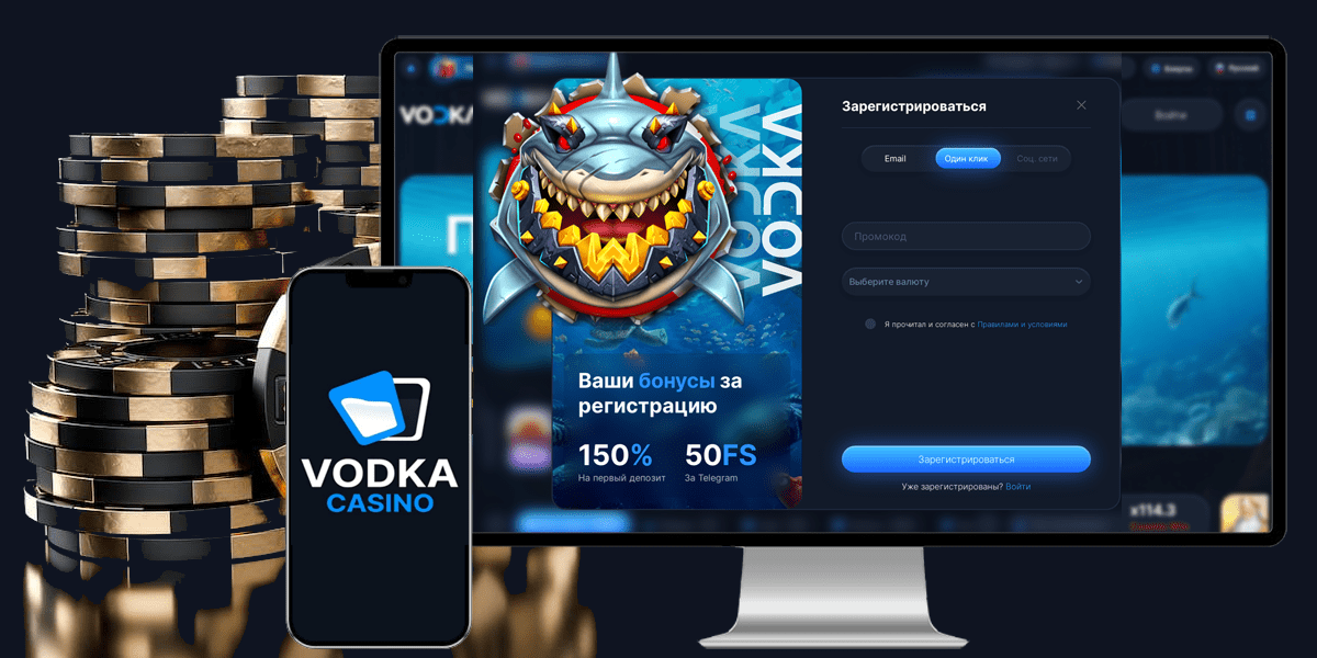 регистрация Vodka bet casino